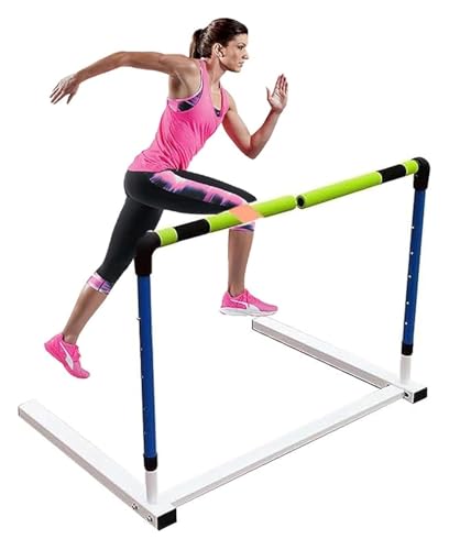 CSNBDMBBSH Adjustable Height Training Hurdle, Outdoor Track and Field Workout Hurdles with Foam Bar, Agility Practice Obstacle Courses Drills