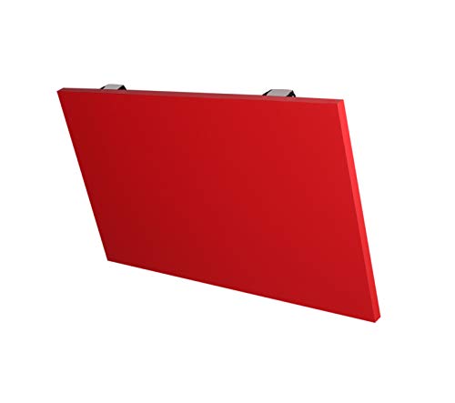 Image of Madhuran Engineering Wood Folding Wall Mounted Study Office Table (60X35 CM,Red) Multipurpose Organizer Students Accessories Tray Deckup Organiser Home Kitchen Holder