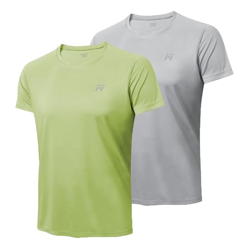 Men's Swim Shirt Rash Guard, UPF50+ UV Sun Protection Quick Dry SPF Short Sleeve Fishing Beach T-Shirts