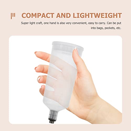 Image of Plastic Containers Plastic Containers ers PCS Spray Airbrush Pigment Cup air Spray Paint Cup Refillable Airbrush Paint