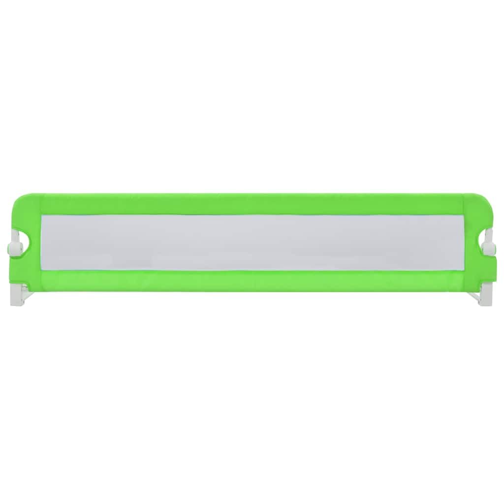 Barrera de seguridad para niños pequeños, 180 x 42 cm, verde, protección anticaídas para cuna, plegable, de metal y poliéster