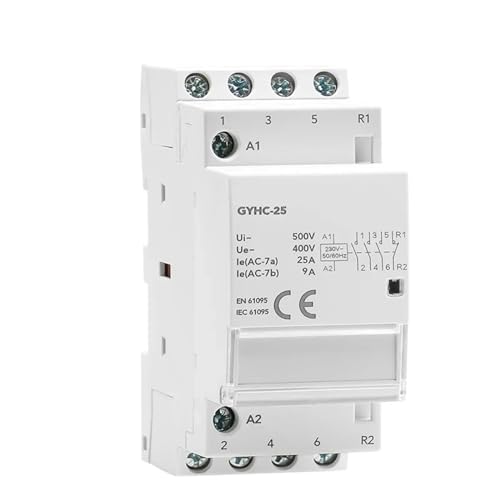 DIN���[���������W�����[�ƒ�p�R���^�N�^ AC230V 4P 25A 4NO 2NO2NC 3NO1NC 50/60Hz 1��(4P 25A 3NO1NC)