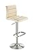 Netfurniture Swank regulowany stołek barowy kremowy