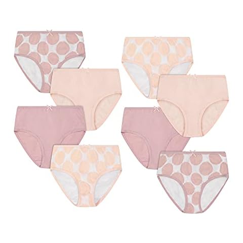 Buyless Fashion Little Girl Toddler Panties Assorted Prints Soft Cotton Big Kids Briefs Underwear 8 Pack - BW21-8-GD-9-10 Cover