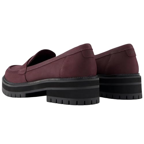 Image of TOMS Womens Cara Slip On Lug Sole Casual Loafers - BlackBerry 8 B