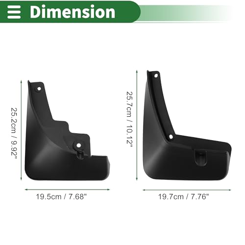 Image of Motoforti Mud Flaps Splash Guards Mud Guards for SsangYong Korando 2019-2021 W /Mount Accessories