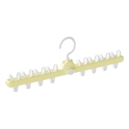 Generisch Percha de ropa interior para secar - Soporte de ahorro de espacio con clips - Percha seca para ropa | Para sujetadores, sombreros, bufandas, guantes, lavandería, interior, exterior, camping