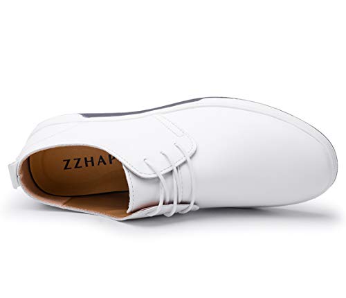 Image of ZZHAP Men's Casual Oxford Shoes Breathable Flat Fashion Sneakers