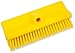 SPARTA 40423EC04 Plastic Floor Scrub Brush, Wall Brush, Equipment Brush With Nonabsorbent Bristles For Industrial Kitchens, Hospitals, Commercial Cleaning, 10 Inches, Yellow, (Pack of 2)