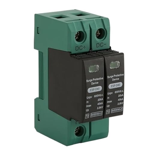 Protector de sobretensiones CC 2P 600V para carril DIN en viviendas de baja tensión