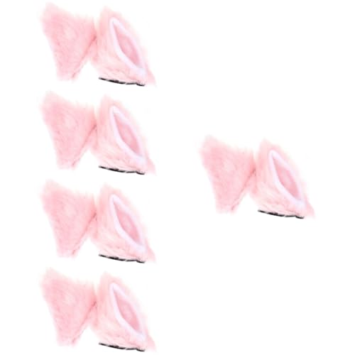 Oreilles chat pour casque peluche rose pour vos sorties quotidiennes