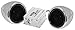 BOSS AUDIO MC400 Chrome 600 watt Motorcycle/ATV Sound System, 3" Speakers (1 pair), Aux Input, Volume Control
