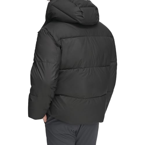 Image of DKNY Men's Quilted Tech Hooded Puffer