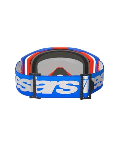 Alpinestars Vision 8 MX ATV MTB Off Road Goggle (Blue/Orange - Mirror Red Lens)