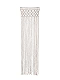 Stile bohémien: questo appendiabiti per facciate continue in macramè può aggiungere un tocco unico e di ispirazione boho a qualsiasi spazio. Appendilo al muro come elemento decorativo o davanti a una finestra.
