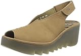 Material exterior: Cuero Fly London Baye386fly, Sandalia Mujer, Arena, 36 EU