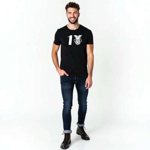Image of ALOVA Men's Printed Polyester Sports T-Shirt - Round Neck, Half Sleeves, Lightweight, Ideal for Running, Gym, Training, and Everyday Sports Activities