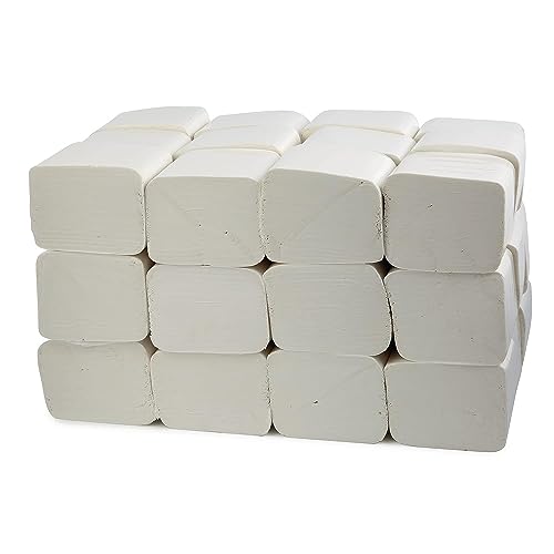 2Work Lot de 36 paquets de feuilles de papier toilette Blanc