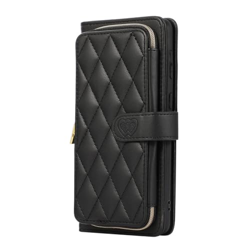 Étui portefeuille en cuir noir pour Samsung S24 et S23 Ultra idéal pour voyager léger