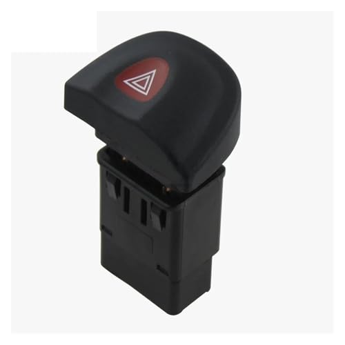 FRSWEQY Botón de Interruptor de luz indicadora de Advertencia de Peligro de Emergencia, 8 Pines, 7700435867, Apto for Renault Megane I MK1, Luces de Doble Flash, autopartes