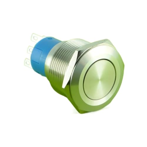 Cerradura instantánea 22mm para paneles eléctricos con cabezal plano de acero