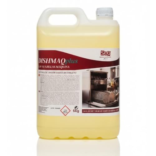 Detergente lavavajillas máquina Profesional 6 kg | Aguas muy duras | para Lavavajillas Automáticos y Túneles de Lavado, Desengrasante, evita incustraciones, | Para lavado de la vajilla y utensilios