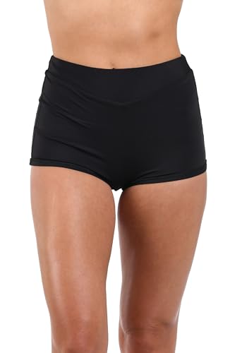 La Blanca Women's Swim Shorts Island Goddess Tummy Control Swimsuit Bottom