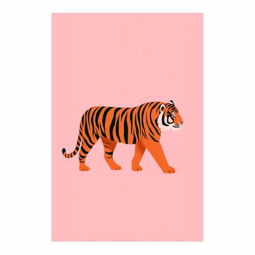 Toile de tigre pour habiller un mur vide avec une décoration murale moderne