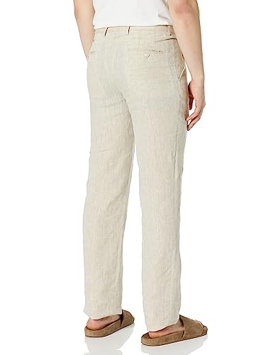 Men's Andrew Flat Front Aim Active Inspired Movement Delave Linen Suit Separate Pants Modern Fit2