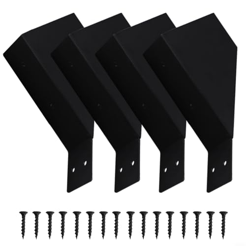 Iron Pergola Connection Brackets with a 45 Degree Angle Design Strong and Reliable Supports for Wooden Structures (4pcs )