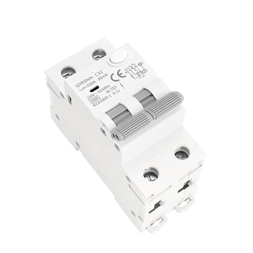 Disjoncteur à courant résiduel 230V protection différentielle surintensité 2P - 2