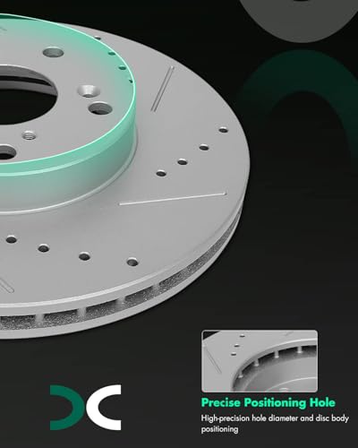 Image of SCITOO Front Brake Kits Drill & Slotted Brakes Rotor Brakes Pads:D914;31305