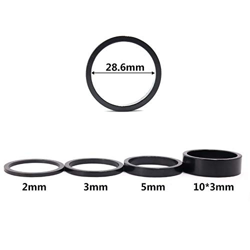 image for OSAGIE Bicycle Headset Spacers, Bike Handlebar Spacers, 6 Pieces Alumi