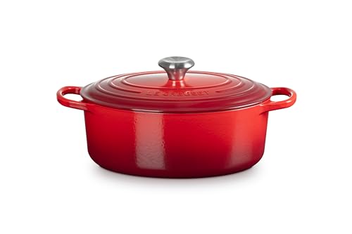 Le Creuset Signature Gusseisen-Bräter in Kirschrot
