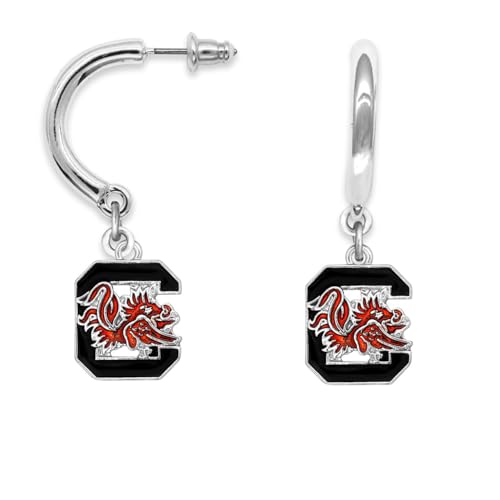 South Carolina Tilly Curved Earrings Licensed Gift USC