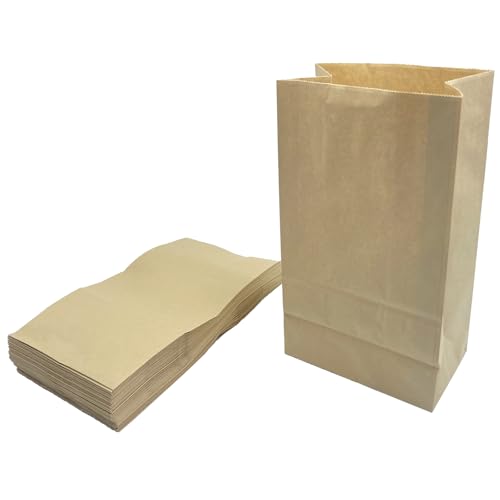 KAIHENG Kitchen Food Waste Bags Compostable Paper Garbage Bag Recycling Paper Trash Bag for Dry Rubbish Plastic Free (50 Count (Pack of 1))