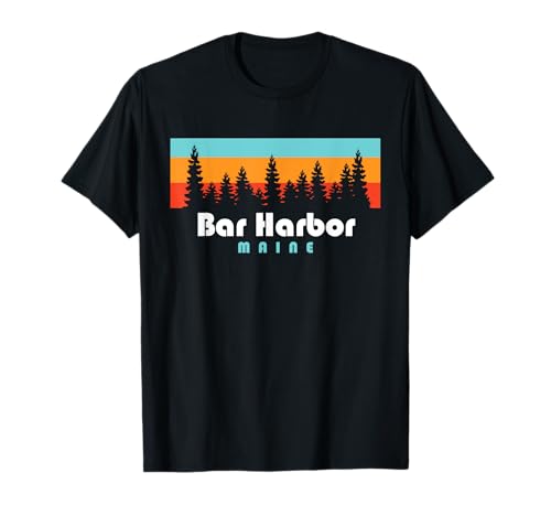 Bar Harbor Maine - Árboles Bar Harbor Camiseta