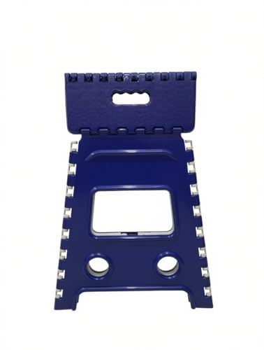 Image of Shah Enterprises Plastic Folding Stool 18 Inch (Blue)