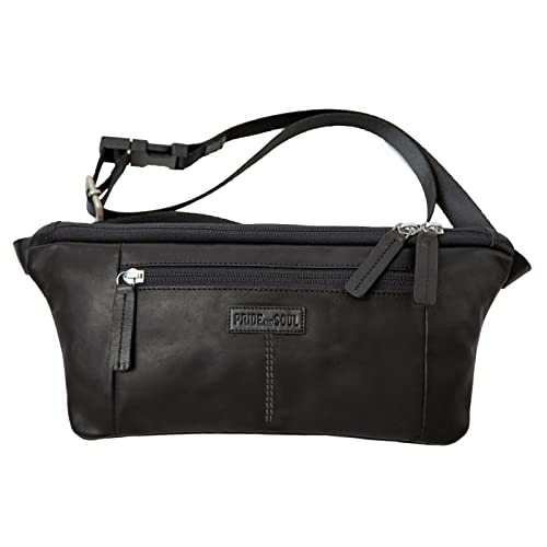 Sac banane street Pride and Soul 47534 noir avec grande sangle réglable