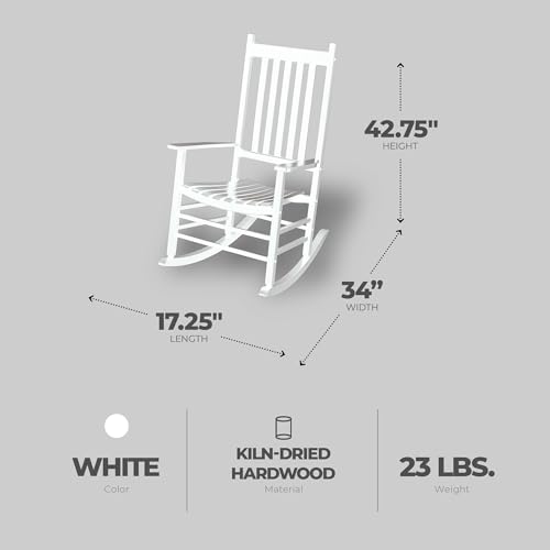 Seasonal Trends Rocker Mission Box Frame White Household - Thumbnail 3