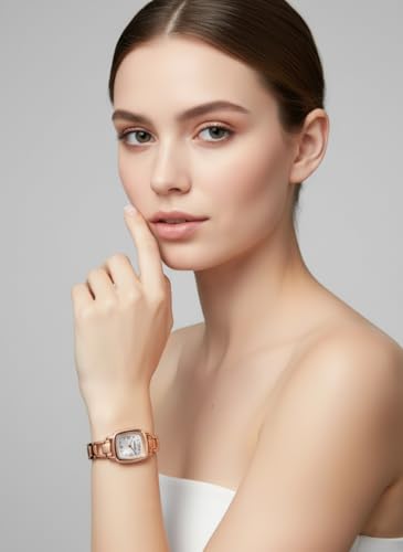 Image of Designer Stylish Watch Elegant Classic Casual Wrist Watch Square Small Face Ultra Slim Ladies Watches