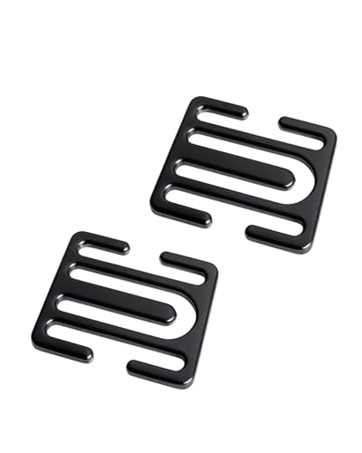 Chickwin 2Pcs Seatbelt Comfort Adjuster Shoulder & Neck Relief Clips for Seat Belt Pads Anti-Slip & Durable Universal Fit(Black)