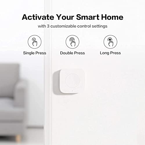 Aqara Smart Light Switch (No Neutral, Single Rocker) Plus Aqara Wireless Mini Switch, Requires Aqara Hub, Zigbee Connection, Remote Control And Set Timer For Home Automation #TOP3