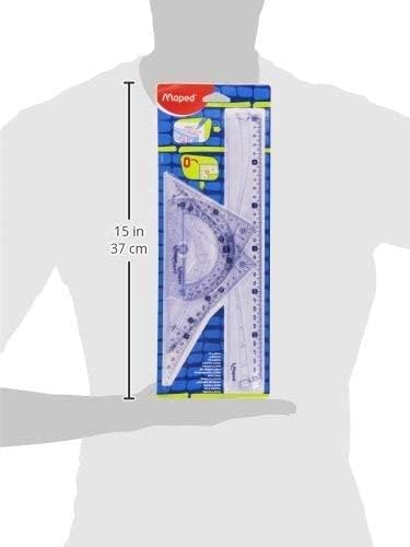 Maped 242767 Geometrie-Set, 4-teilig, Transparent