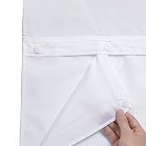 KONZENT Snap-in Shower Curtain Liner Replacement Removable Liner 70" W x 64" H (Fit for 71" W x 84"