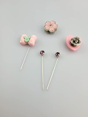 Image of MeiSie magnetic pin combo /hijab pin combo of 5 pcs with magnetic pin /scarf pin /brooch with tietacck pin back