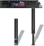 Tall GPU Support Bracket - Heavy Duty Adjustable GPU Anti Sag Holder & Support Stand for Graphics Card, 4.53"-8.27" Height Durable Black Metal PC Build Stabilizer, Large/Long GPU Sag Prevention