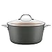 Ayesha Curry 80263 Hard Anodized Aluminum Stockpots, Soup Pot, Small, Gray