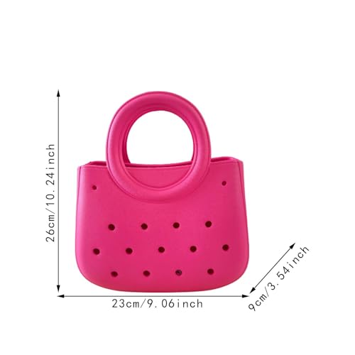 Sac de plage imperméable rose aux finitions soignées durables - 3