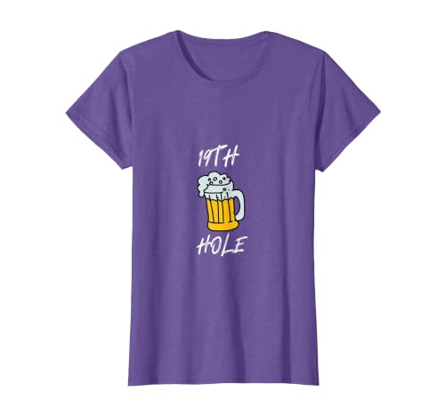 19th Hole. T-Shirt, Women, Purple Heather, Large